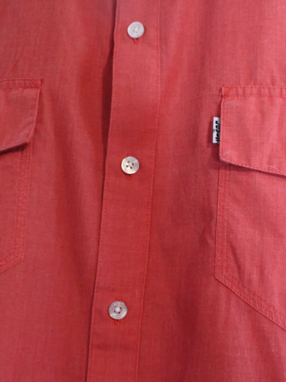 Levi Strauss Mens L red long sleeve shirt 